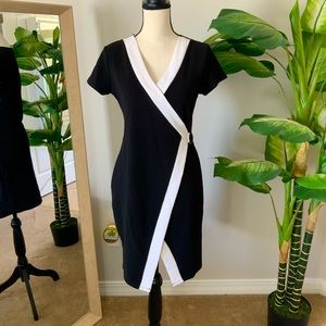 Black and white business dress